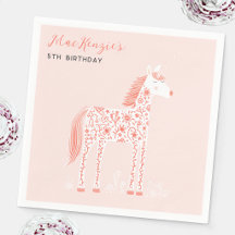 Fiesta de Cumpleaños Unicornio Mágico Rosa Rubor