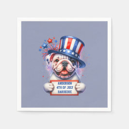 Servilleta De Papel Fiesta de Cute Patriótico BBQ