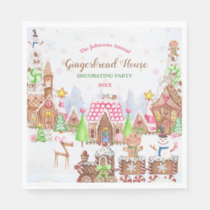 Servilleta De Papel Fiesta de Decoración de Galletas de Casa de Jengib