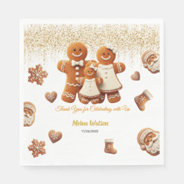 Servilleta De Papel Fiesta de decoración de galletas de niño de jengib