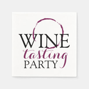 Servilleta De Papel Fiesta de degustación de vinos   Cócteles