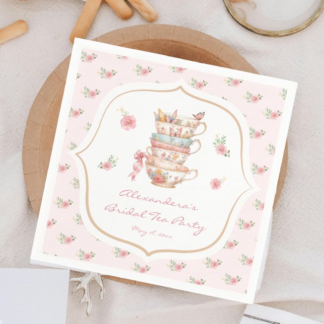 Servilleta De Papel Fiesta de Desayuno para Novia al estilo Tea Party (Subido por el creador)