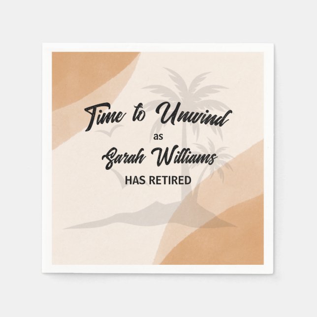 Servilleta De Papel Fiesta de despedida de Retirement Company (Anverso)