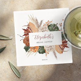 Servilleta De Papel Fiesta de Despedida de Soltera Boho Otoño