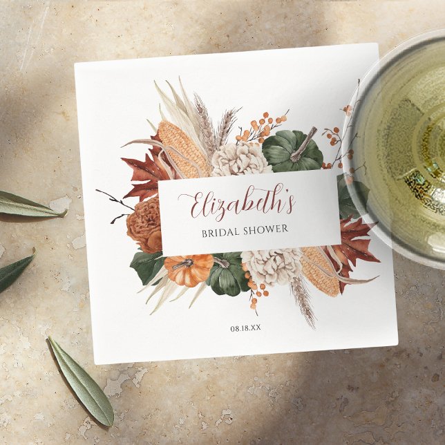 Servilleta De Papel Fiesta de Despedida de Soltera Boho Otoño (Subido por el creador)