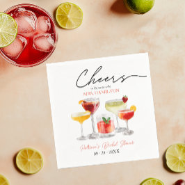 Servilleta De Papel Fiesta de Despedida de Soltera con Cóctel Adorable