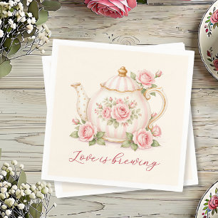 Servilleta De Papel Fiesta de Despedida de Soltera con Estilo de Té Ro