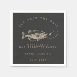 Servilleta De Papel Fiesta de Despedida de Soltera con Tema de Pesca P