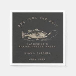 Servilleta De Papel Fiesta de Despedida de Soltera con Tema de Pesca P