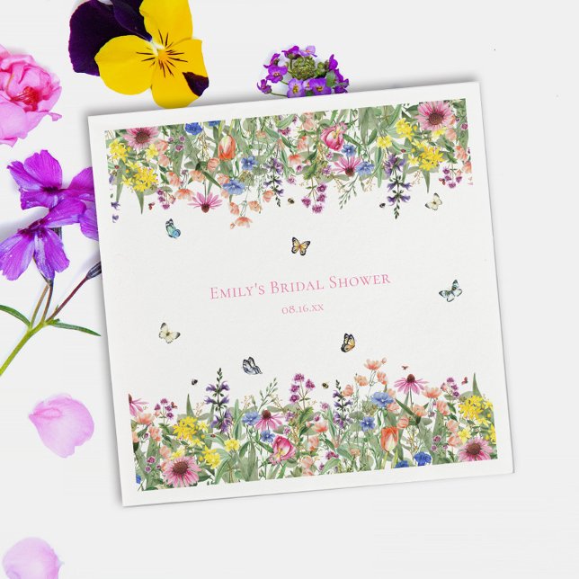 Servilleta De Papel Fiesta de Despedida de Soltera de Flores Silvestre (Subido por el creador)