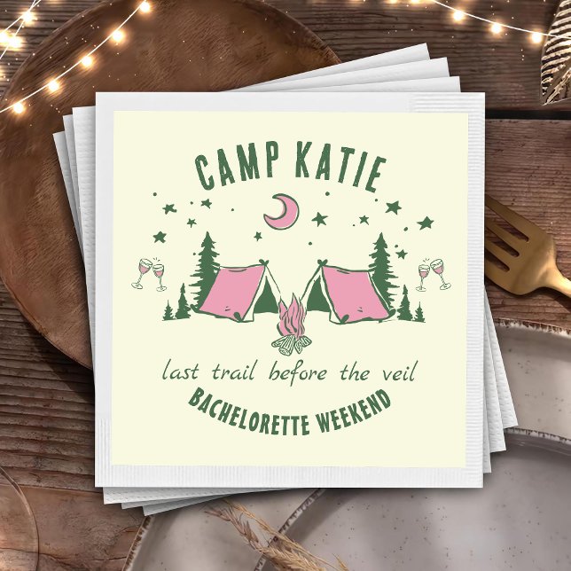 Servilleta De Papel Fiesta de Despedida de Soltera en Camping (Subido por el creador)