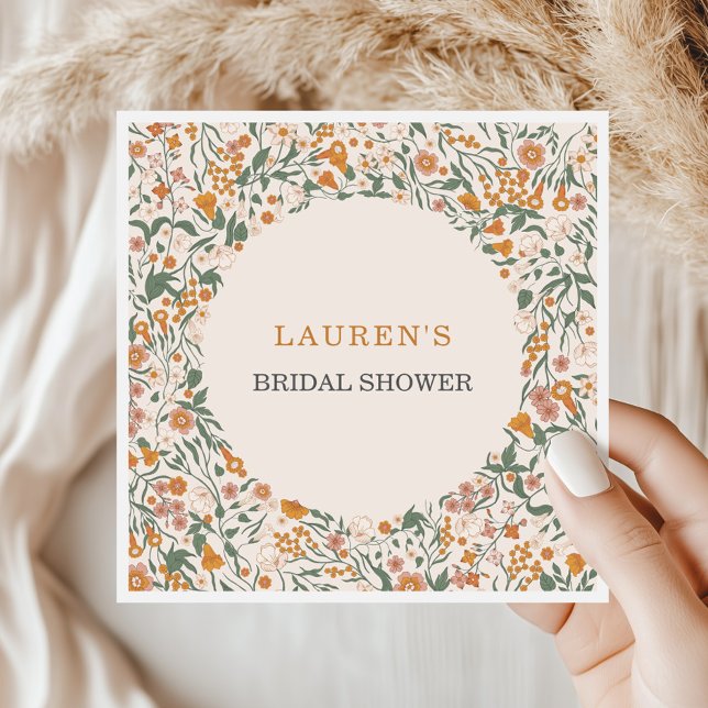 Servilleta De Papel Fiesta de Despedida de Soltera Flores Silvestres B (Subido por el creador)