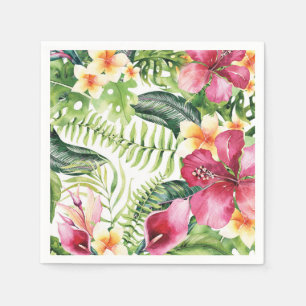 Servilleta De Papel Fiesta de Despedida de Soltera Flores Tropicales H