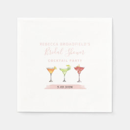 Servilleta De Papel Fiesta de Despedida de Soltera Minimalista en Pape