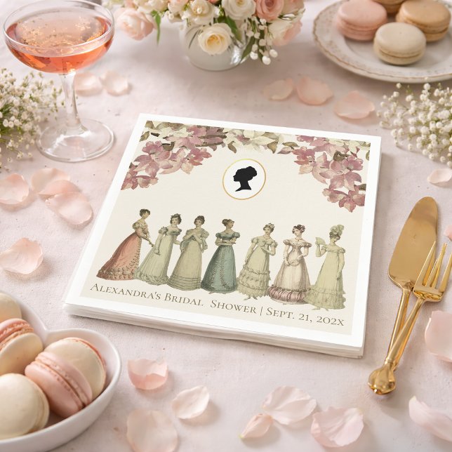 Servilleta De Papel Fiesta de Despedida de Soltera Regency Ladies Flor (Subido por el creador)