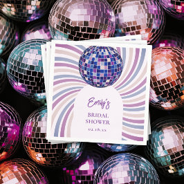 Servilleta De Papel Fiesta de Despedida de Soltera Retro Groovy Disco