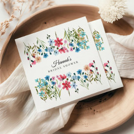 Servilleta De Papel Fiesta de Despedida de Soltera Wildflower Love is 