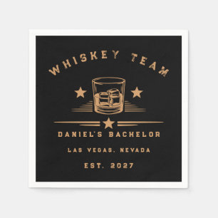 Servilleta De Papel Fiesta de Despedida de Soltero con Tema de Whisky