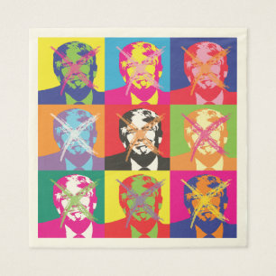 Servilleta De Papel Fiesta de destitución de Popart Trump