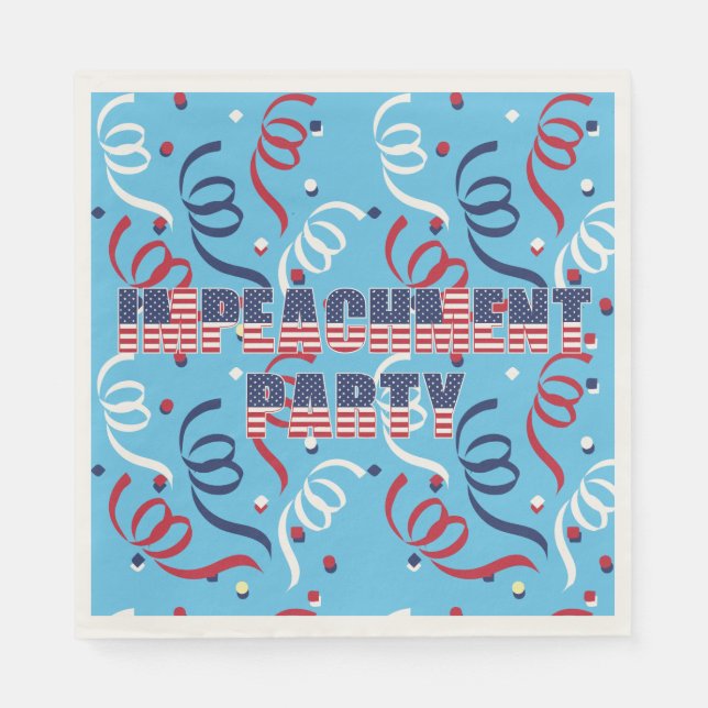 Servilleta De Papel Fiesta de destitución de Trump (Anverso)