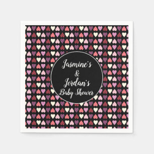 Servilleta De Papel Fiesta de Día de San Valentín de Corazones con Pat