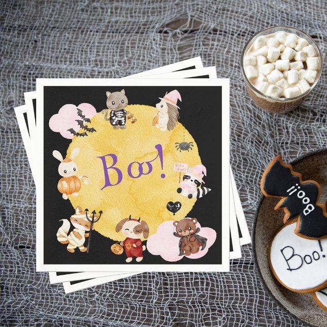 Servilleta De Papel Fiesta de disfraces de niños de Halloween (Subido por el creador)