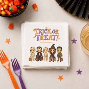 Servilleta De Papel Fiesta de disfraces para niños Halloween 'Truco o