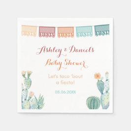 Servilleta De Papel Fiesta de ducha temática mexicana Papel Picado Cac