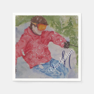 Servilleta De Papel Fiesta de esquí Chalet