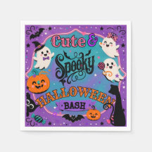Fiesta de fantasmas y calabazas espeluznantes y li