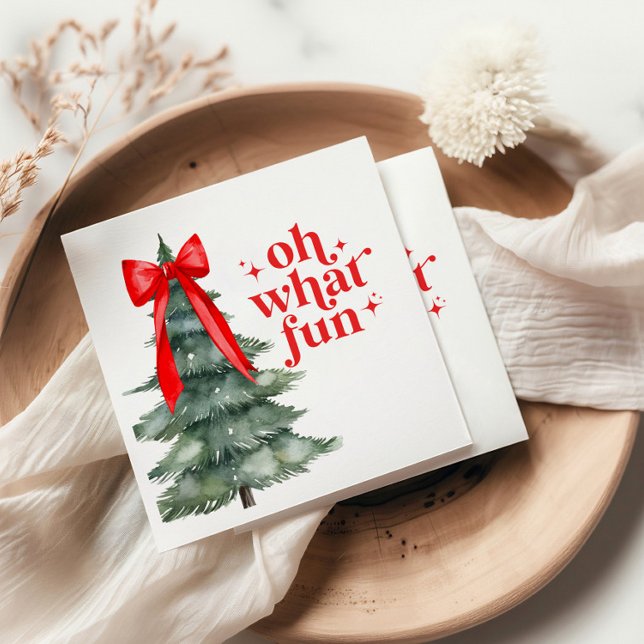 Servilleta De Papel Fiesta de feriado de navidades Oh Qué Diversión (Subido por el creador)