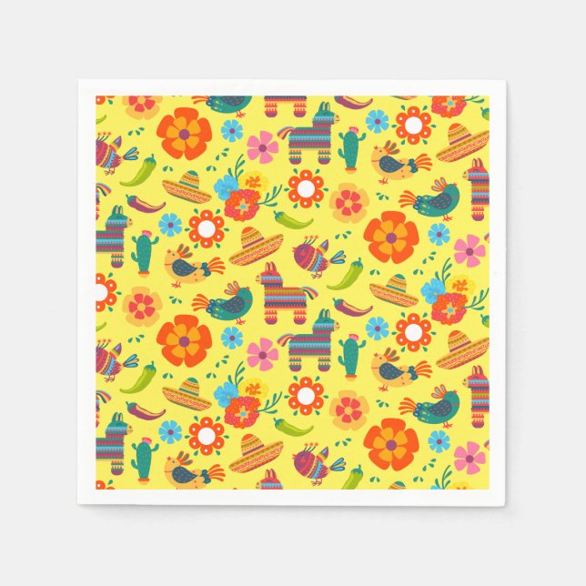 Servilleta De Papel Fiesta de Fiesta de México (Anverso)