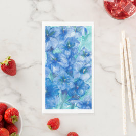 Servilleta De Papel Fiesta de Flor Silvestre Gentiana Azul