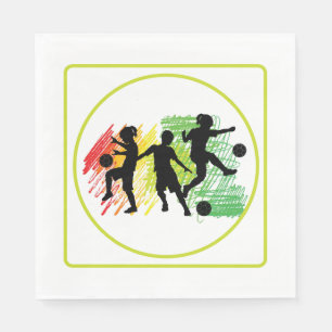 Servilleta De Papel Fiesta de fútbol para niños