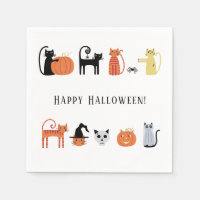 Fiesta de gatos de Halloween