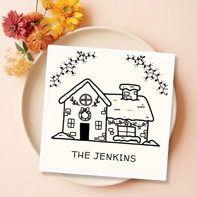 Servilleta De Papel Fiesta de Gingerbread House Navidades (Subido por el creador)