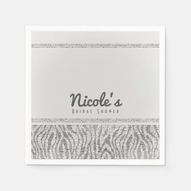 Servilleta De Papel Fiesta de glam de las secuencias de espárragos de  (Anverso)