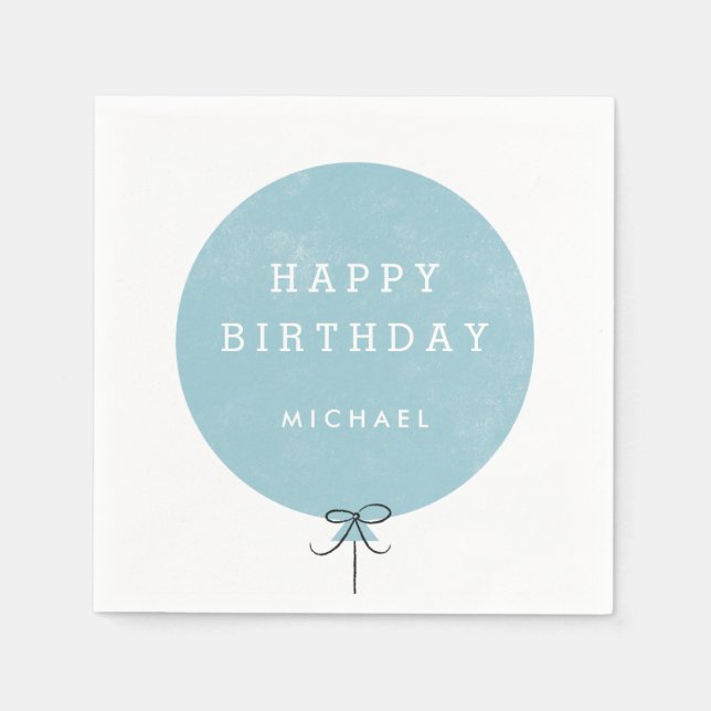 Servilleta De Papel Fiesta de globos Napkin - Sky (Anverso)