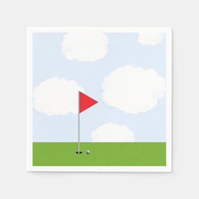 Servilleta De Papel Fiesta de golf (Anverso)
