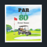 Servilleta De Papel Fiesta de golf 80th Birthday<br><div class="desc">Fiesta de golf 80th Birthday Napkins para entrenador,  instructor,  profesor,  amigo,  mamá,  papá,  novia/novio,  compañero de trabajo,  anfitriona,  vecino,  él/ella,  parejas,  abuelos,  jefe,  niños,  mejor amigo,  familia,  suegros,  equipo, </div>