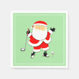 Servilleta De Papel Fiesta de Golf de Navidad