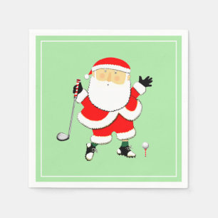 Servilleta De Papel Fiesta de Golf de Navidad