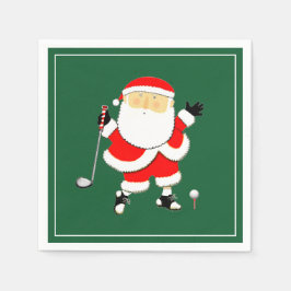Servilleta De Papel Fiesta de Golf de Navidad