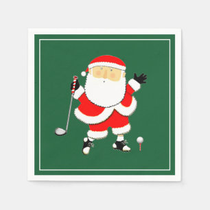 Servilleta De Papel Fiesta de Golf de Navidad