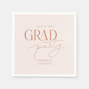 Servilleta De Papel Fiesta de Grado Minimalista Personalizado de Terra