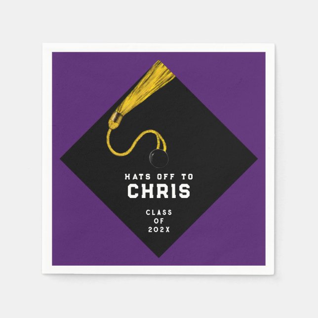 Servilleta De Papel Fiesta de Graduación 2025 (Anverso)