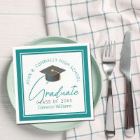 Fiesta de Graduación Chic Turquesa Personalizada G