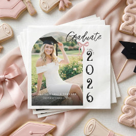 Servilleta De Papel Fiesta de Graduación con Fotos Modernas