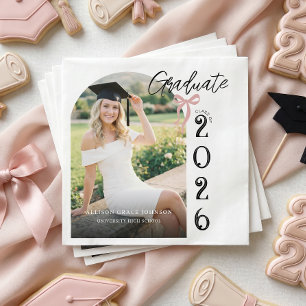 Servilleta De Papel Fiesta de Graduación con Fotos Modernas