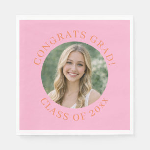 Servilleta De Papel Fiesta de Graduación Congrats Grad Foto Personaliz